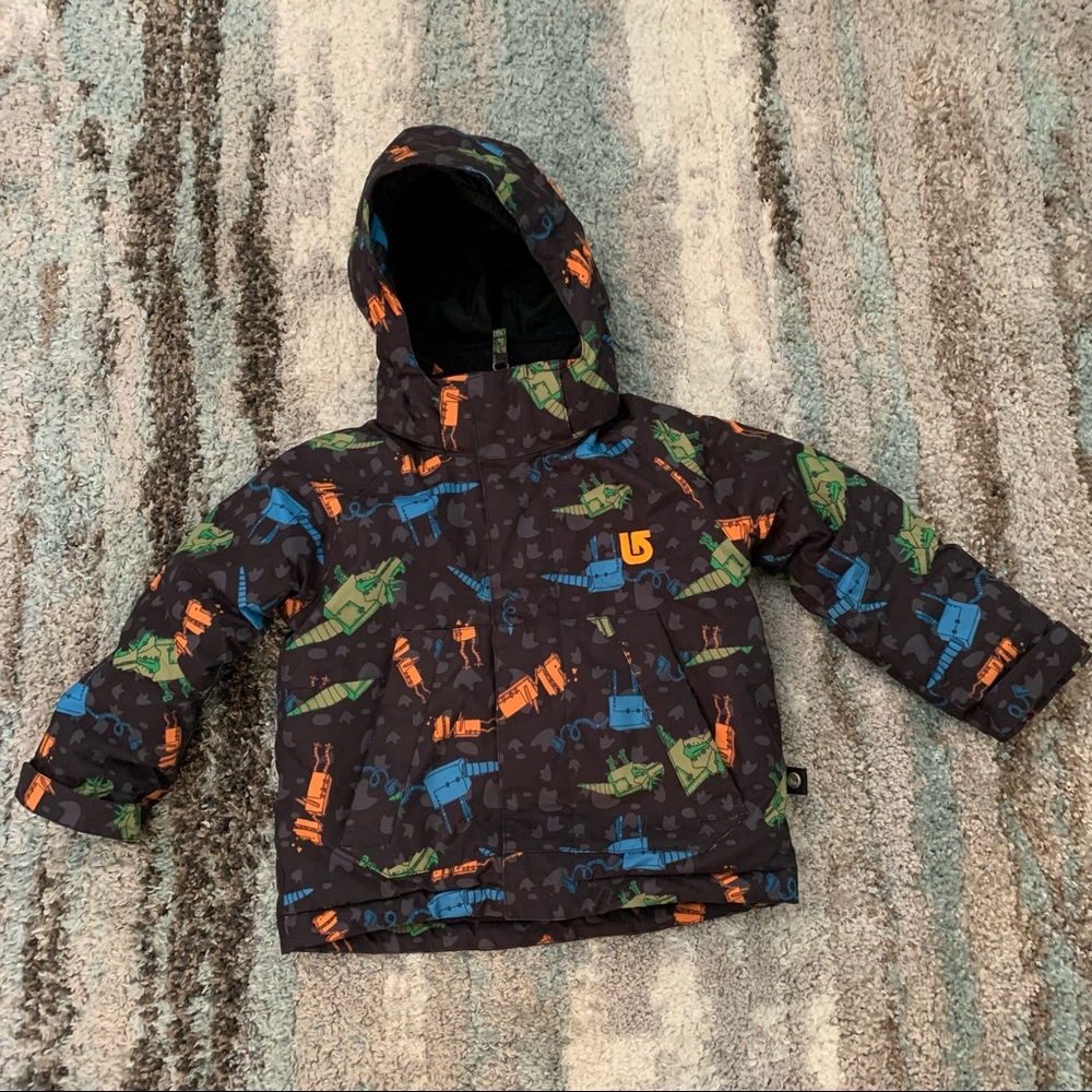Burton Kids Jacket - Black with Green and Blue Accents